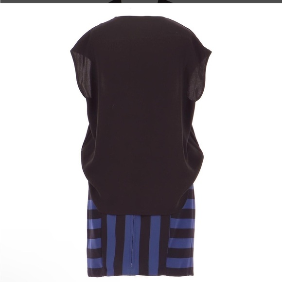 Sandro Rayure Shirt Tail Stripe Dress Size 2 - Picture 2 of 11